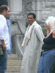 on the set at the Castle Tea Room. 20/09/07