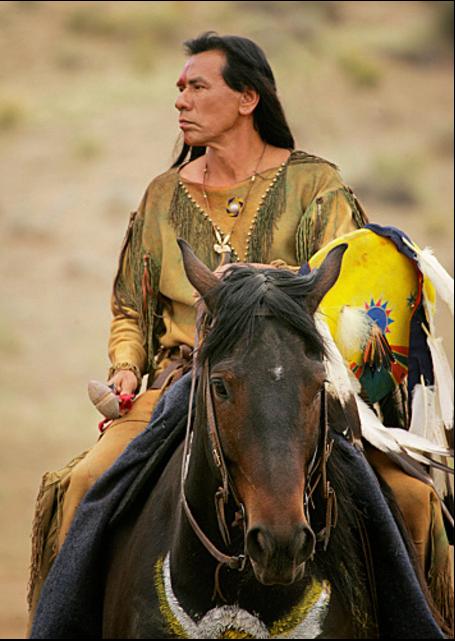 Wes Studi as Buffalo Hump (Comanche Moon). photo CBS