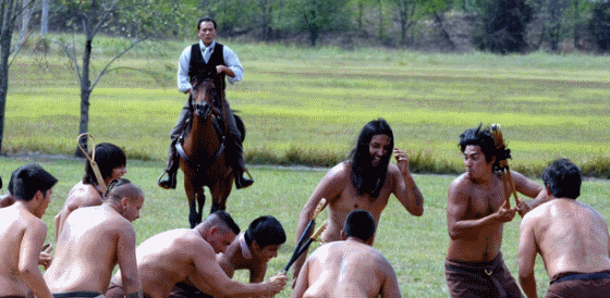 Cherokee actor Wes Studi on horseback in new video